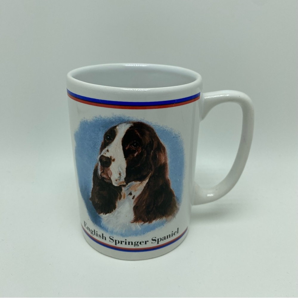 VTG 90’s English Springer Spaniel Dog Breed Collectible Coffee Mug 4”